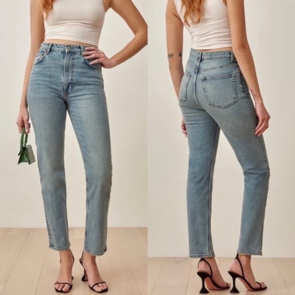 Reformation liza ultra high‎ rise straight aden - Picture 2 of 11